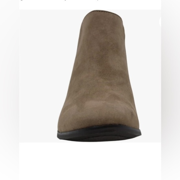 Style & Co. Womens Wileyy Fabric Almond Toe Ankle Fashion, Taupe - Picture 3 of 6